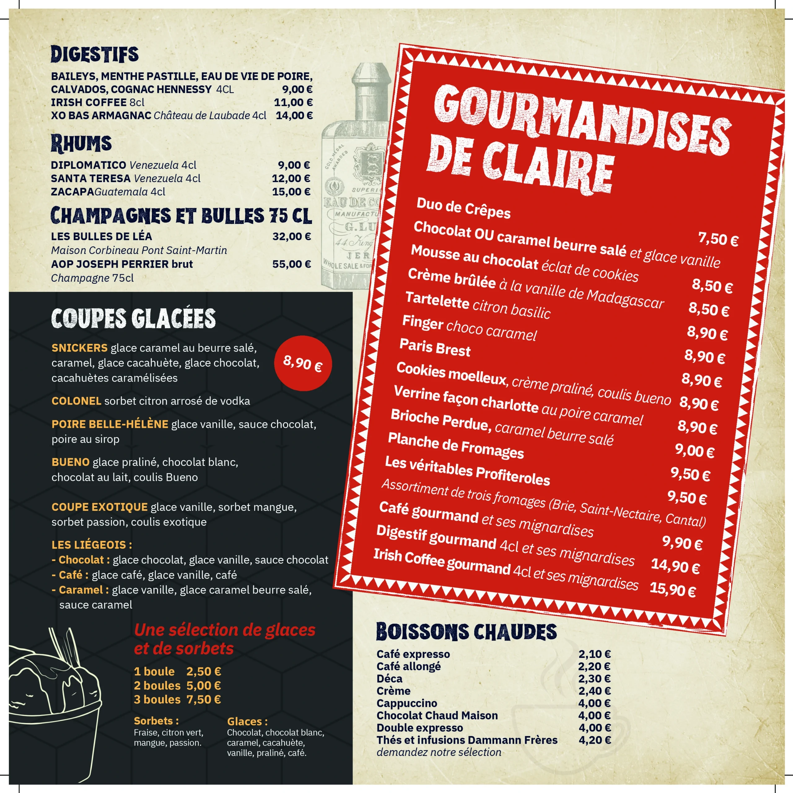 GARCONS BOUCHERS - BAT PAGES MENU-