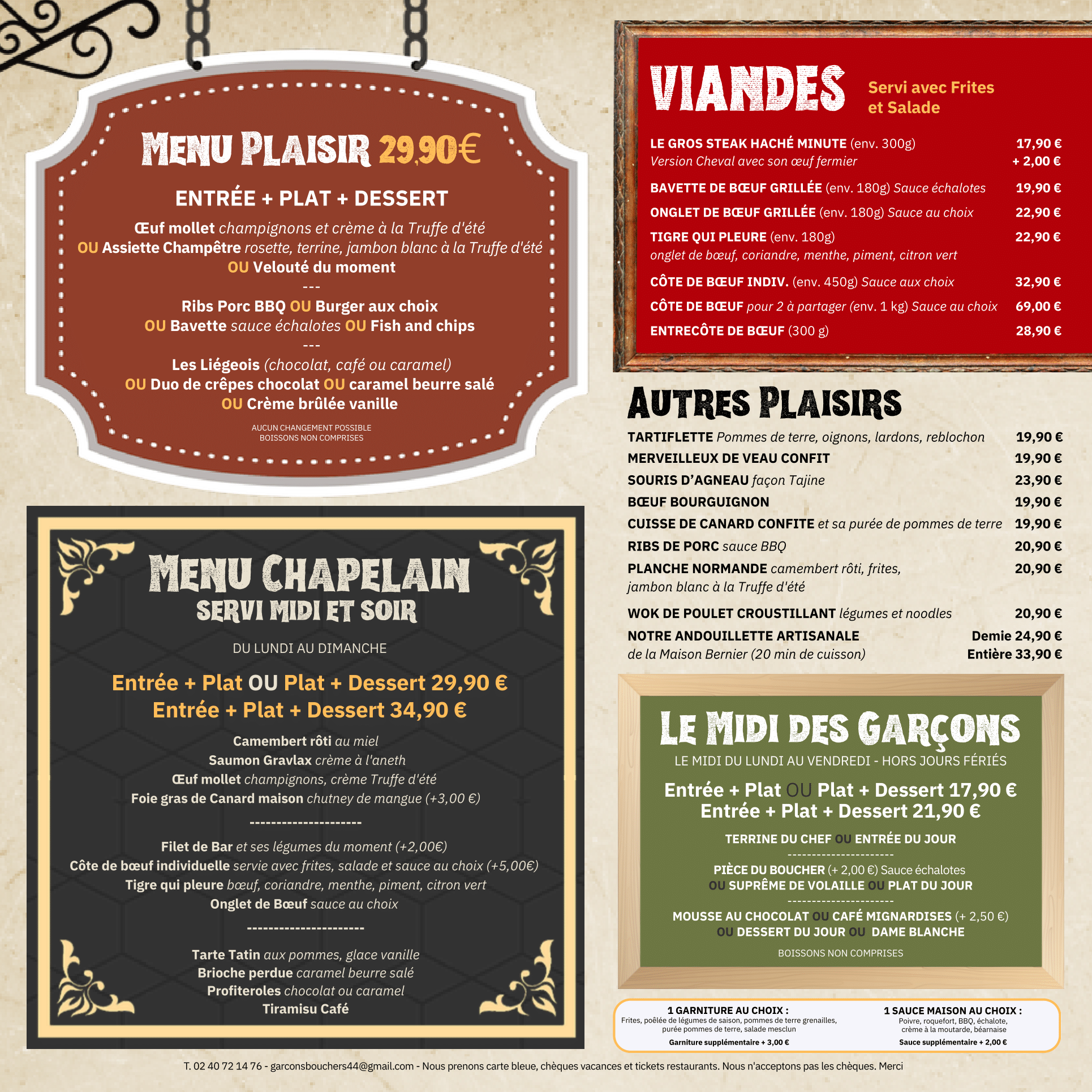 GARCONS BOUCHERS - BAT PAGES MENU-